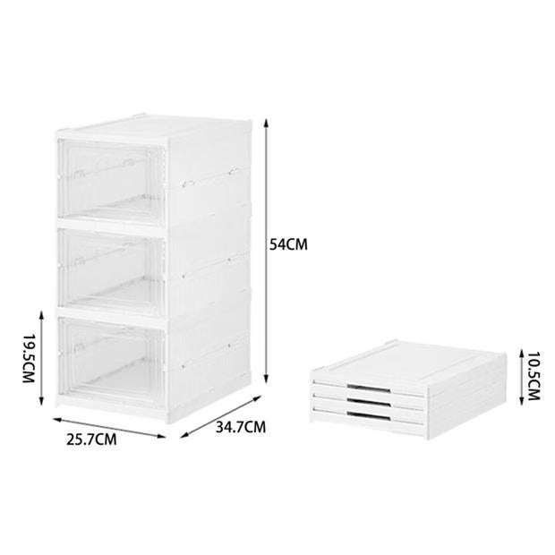 Vertical Transparent Shoe Storage Box | Clear & Space-Saving Organizer