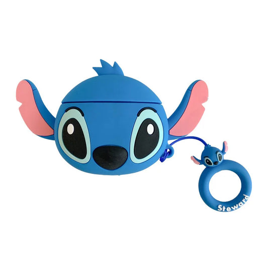 Stitch AirPods 3 case cover - shockproof blue 3D design