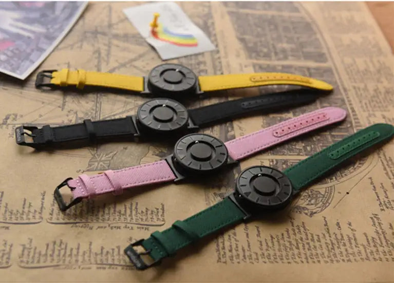 Eutour Magnetic Ball Watch designed for accessibility, ideal for users with visual impairments.