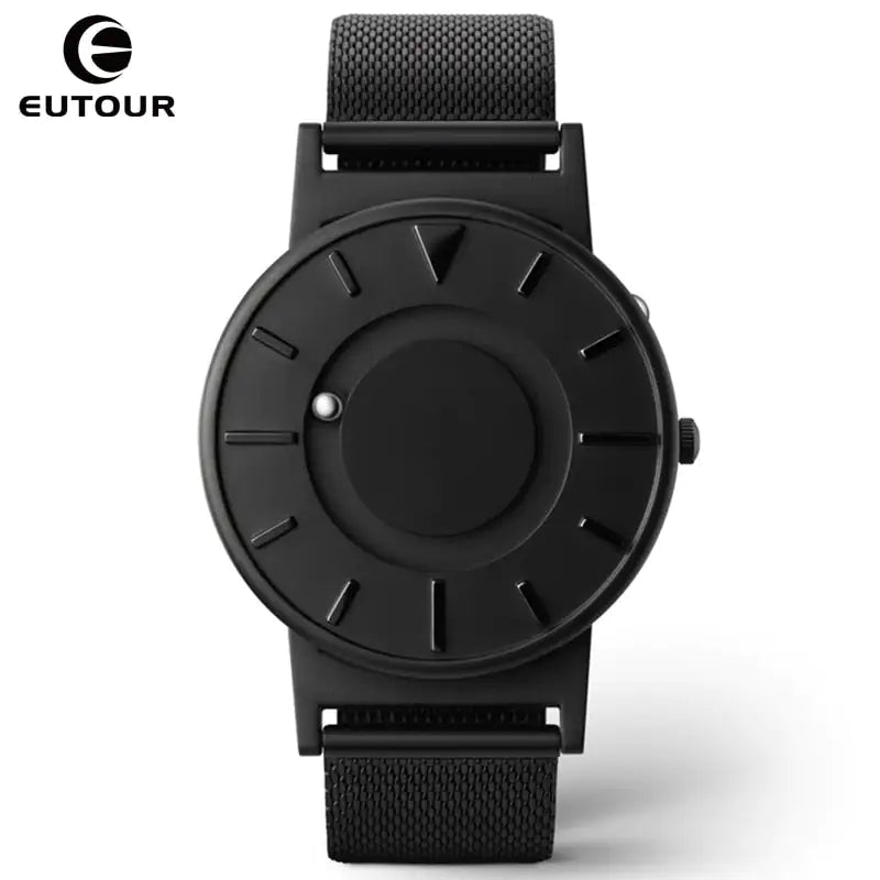 Eutour Magnetic Ball Watch with a sleek stainless steel case and elegant, screw-free design