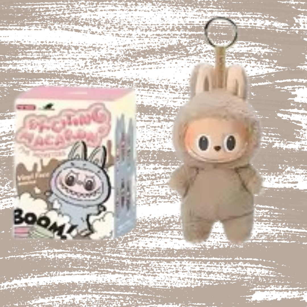 labubu doll toffee keychain with box