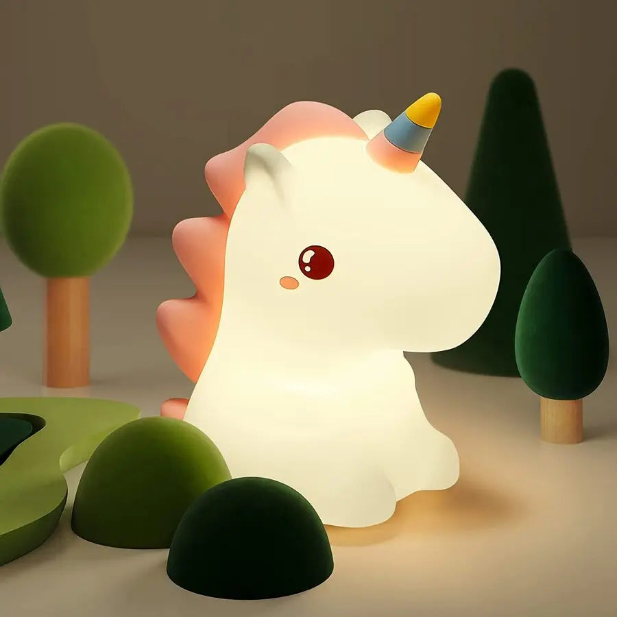 tiktok viral unicorn night light with sleep timer and 16 color display.
