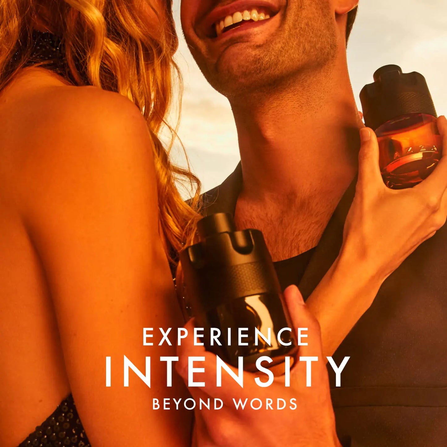 Azzaro cologne showcased as a bold, seductive scent for modern men.
