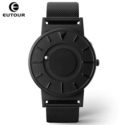 Eutour Magnetic Ball Watch with a sleek stainless steel case and elegant, screw-free design