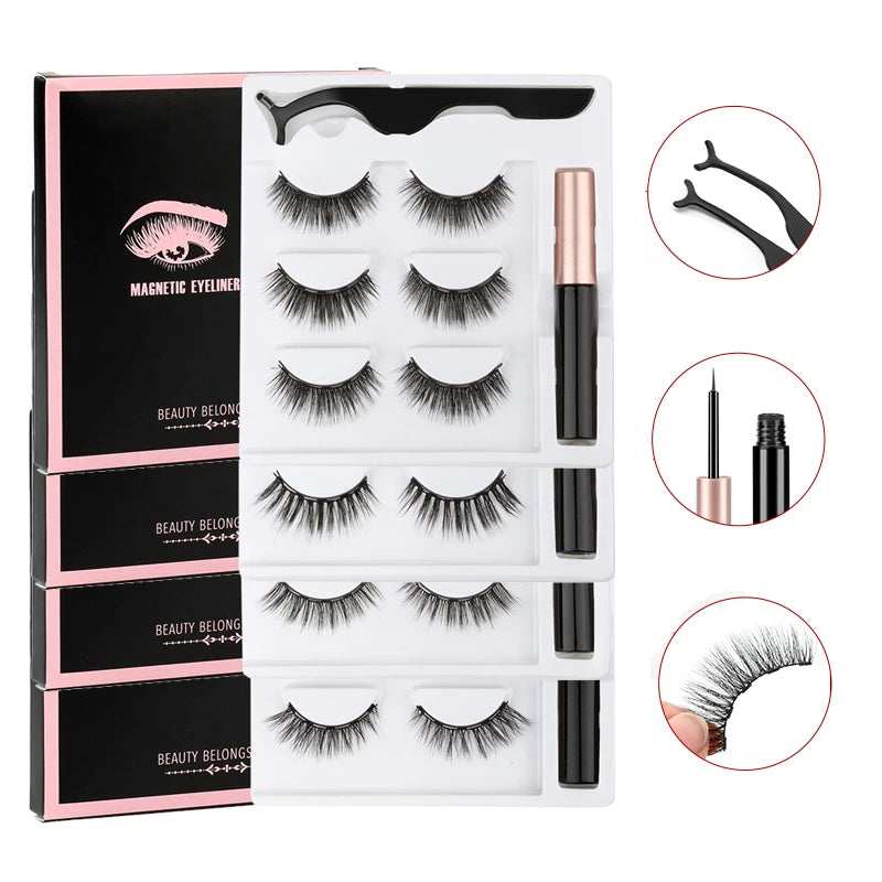  Magnetic  Eyelashes Packaging