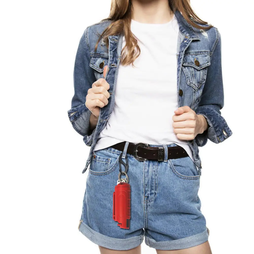 Portable Pepper Spray Keychain - Reliable Protection On-the-Go
