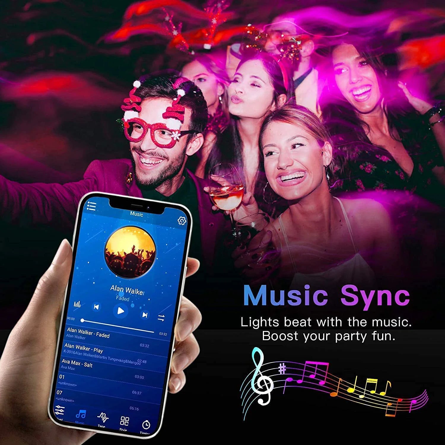 RGB LED Strip Lights 24V – Smart App Control, Music Sync, 5–40M


