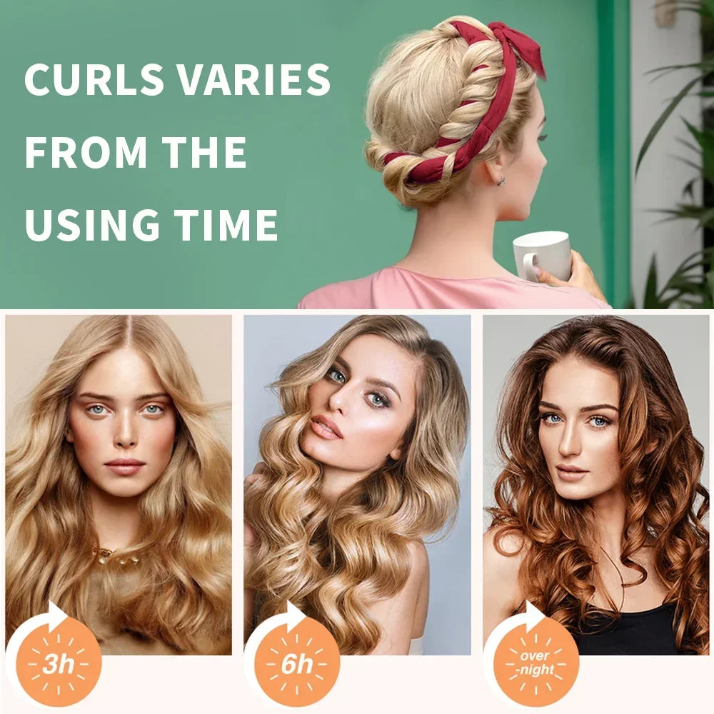 Velvet Heatless Curling Rods | Effortless Magic Hair Tools for Perfect Curls.