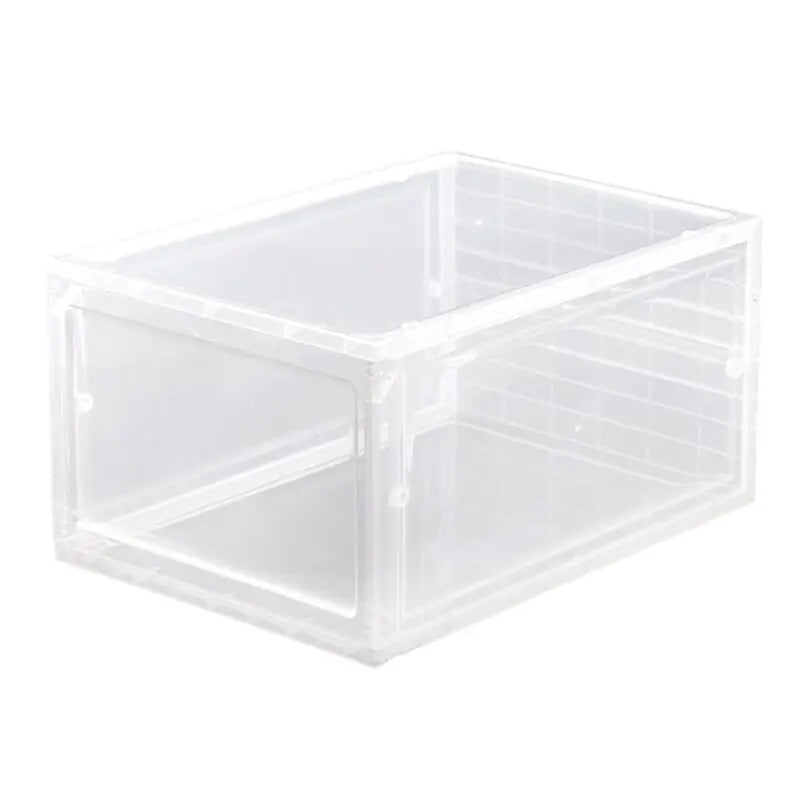 Transparent shoe storage box