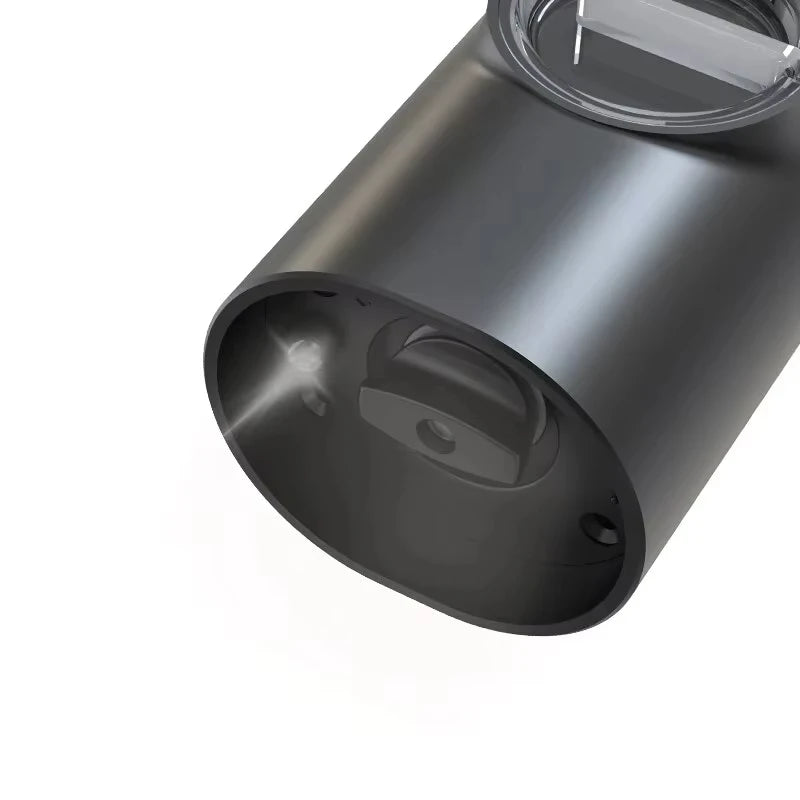 See Exact Grind Size & Seasoning Quantity in Real-Time (Black Matte Finish) with with LED Light 