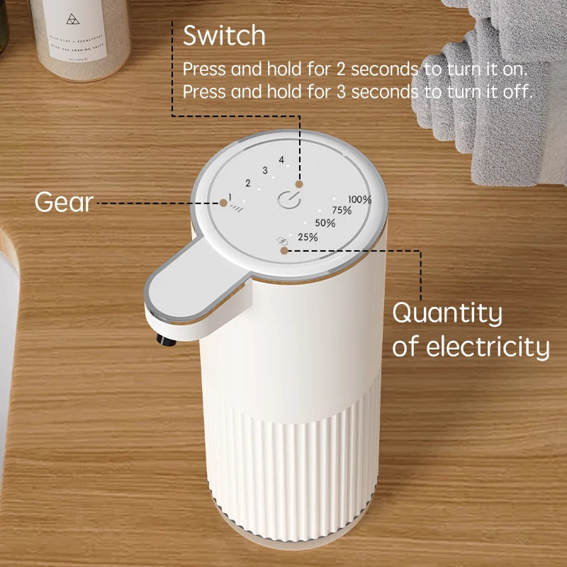 rechargeable automatic-soap-dispenser is easy to operate.