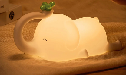Elephant night light with 16 colors options.