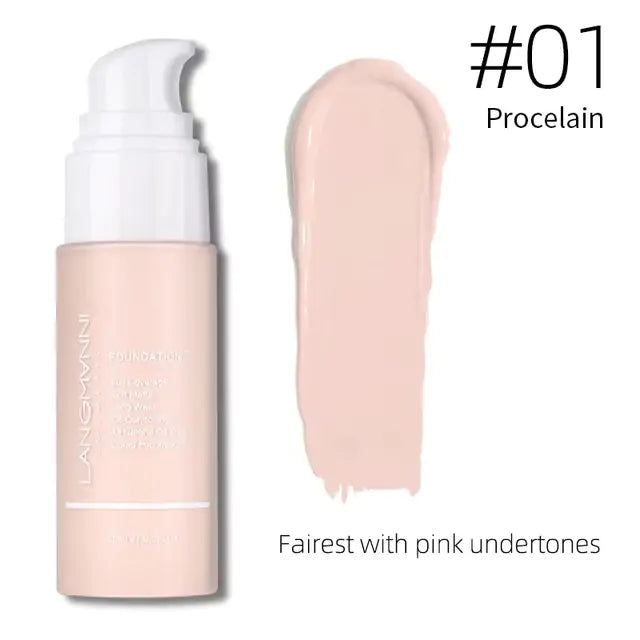 Front view of Makeup Primer Concealer Liquid Foundation, showcasing the sleek bottle design and easy-to-use applicator