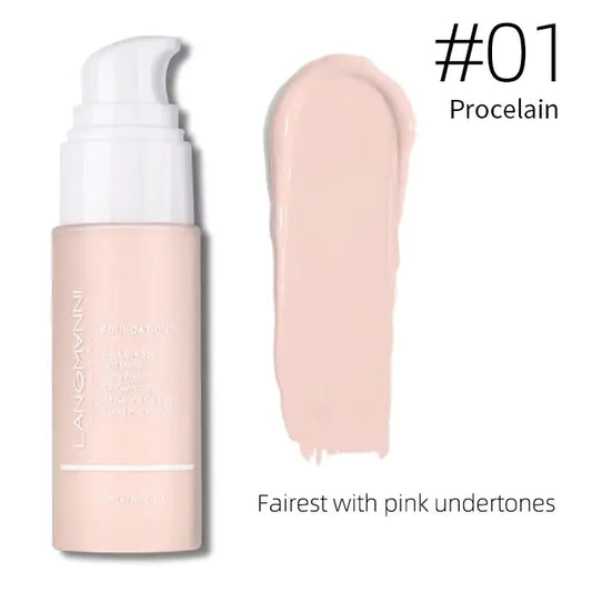 Front view of Makeup Primer Concealer Liquid Foundation, showcasing the sleek bottle design and easy-to-use applicator