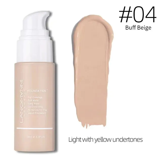 Compact and travel-friendly Makeup Primer Concealer Liquid Foundation bottle, perfect for on-the-go use and easy touch-ups.