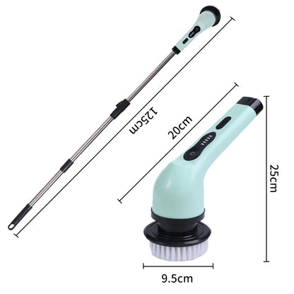 measures of Electric rechargeable cleaning brush