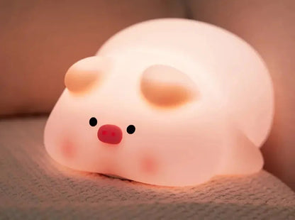 Cute animal-shaped night light with  three gear brightness adjustment.
