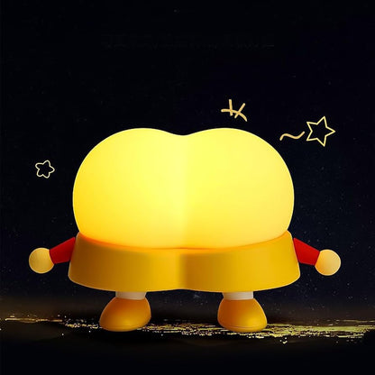 Yellow light pp pat cartoon night light with light adjustment, on pat.