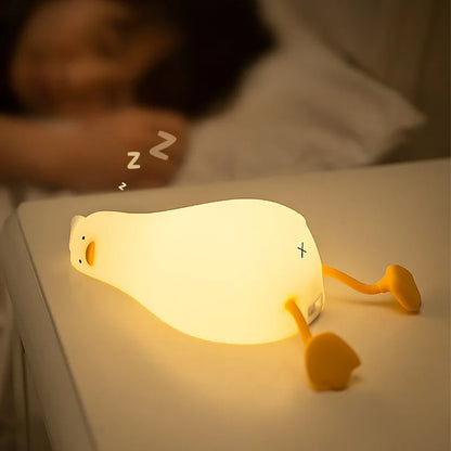Light-up sleepy duck night light with Last Setting Memory.