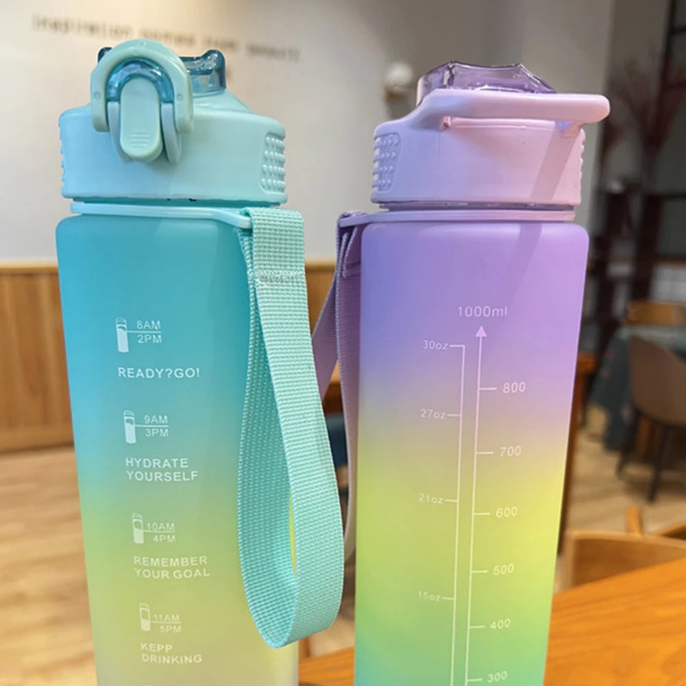  water bottle featuring a wide mouth for easy filling and cleaning.